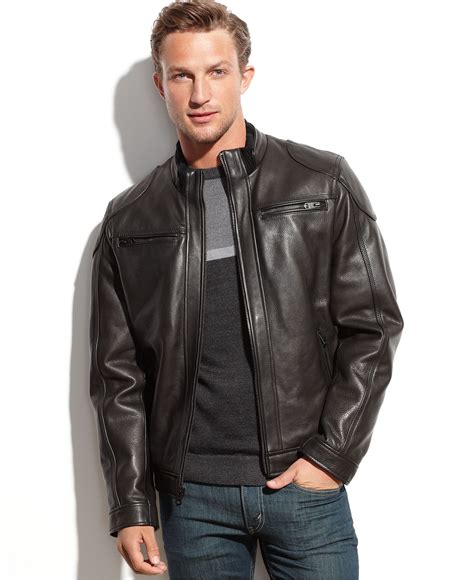 calvin klein leather jackets macy's